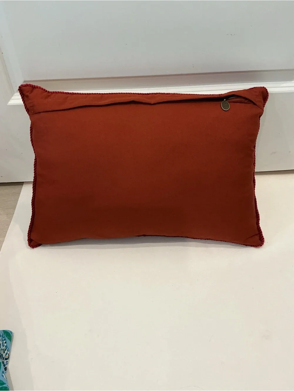 Pier 1 Pumpkins Throw Pillow Beaded Embroidered Fall Decor